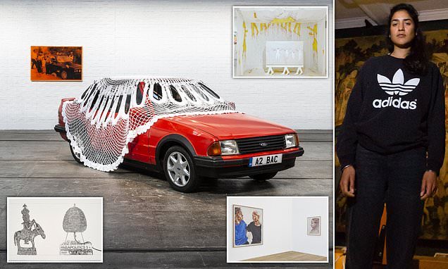 Scottish artist Jasleen Kaur who covered a car with an doily is shortlisted for this year's £25k Turner Prize.🤦‍♂️

Her 'Alter Altar' creation showcases her growing up in Glasgow's Sikh community apparently. 

Other entries include pieces on colonialism in museums, portraits of…