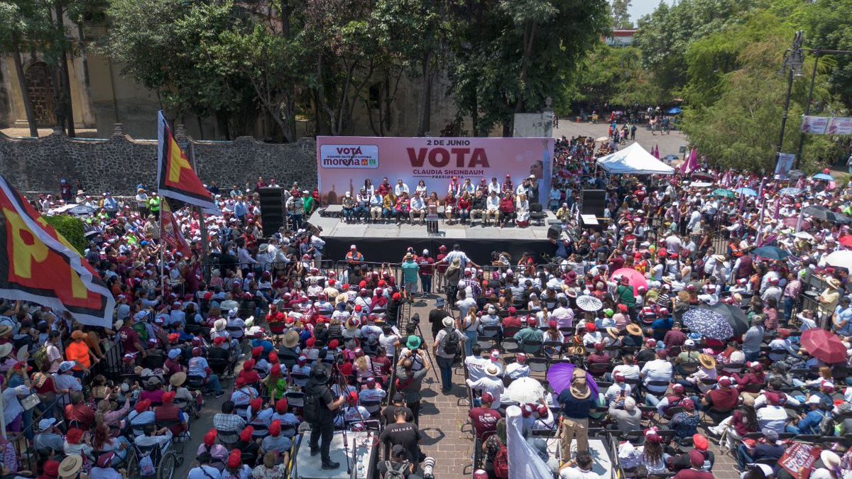 ¡La Transformación llegará a Coyoacán! Trabajaremos de la mano de la Dra. @Claudiashein para ampliar los derechos y las libertades de todas las personas. El 2 de junio vamos por el Plan C, para consolidar la Transformación de México y de nuestra Ciudad. #ClaraJefaDeGobierno…