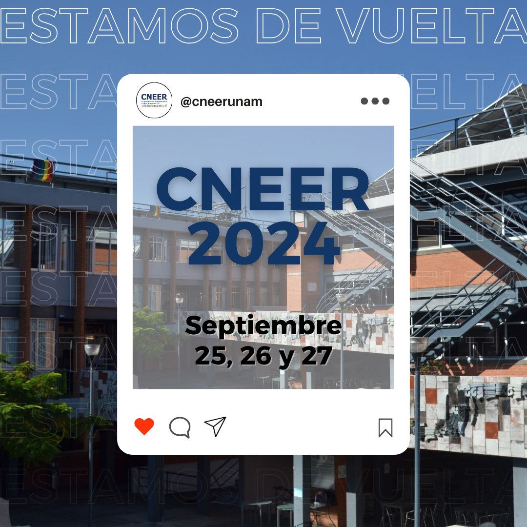 cneerunam's tweet photo. 🌱🔌 Transforma tu energía en acción en esta nueva edición del Congreso Nacional de Estudiantes en Energías Renovables 2024.
¡Quédate al pendiente! Estaremos anunciando información importante próximamente.
¡Nos emociona tenerte de vuelta!
#cneer2024 #transiciónenergética #ierunam https://t.co/Y1ryGFprPw