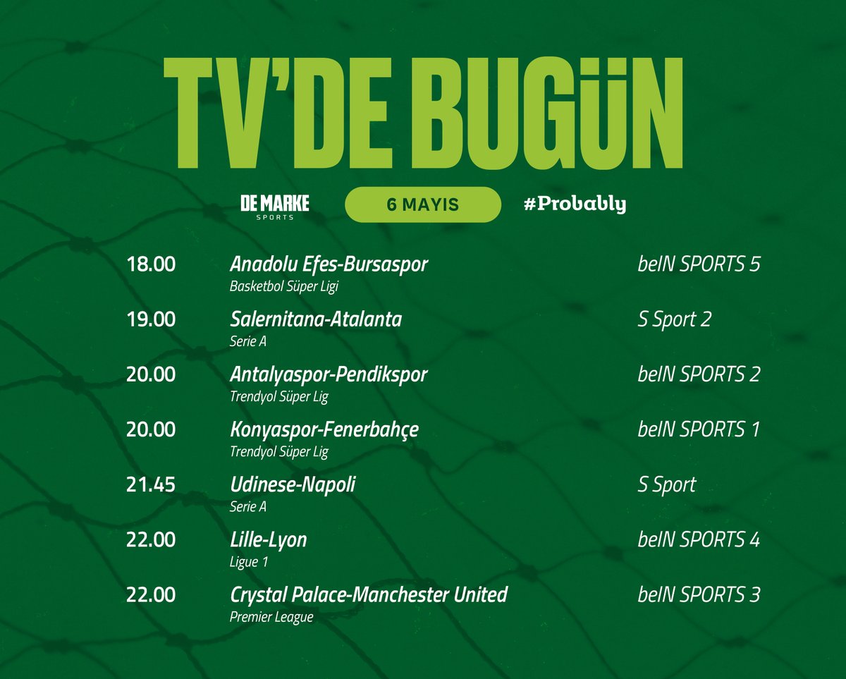 6 Mayıs 2024 - TV'de Bugün #Probably