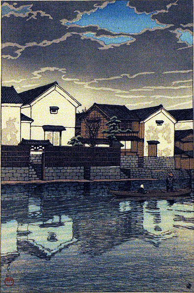 Matsue (cloudy day), Izumo, by Kawase Hasui, 1924

Other Hasui's printings: masterpiece-of-japanese-culture.com/shinhanga-new-…

#shinhanga