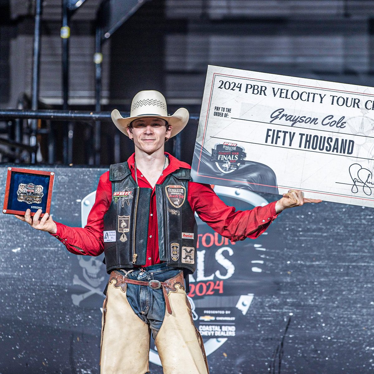 🌟GRAYSON COLE🌟 2024 @PBR 🥃@PendletonWhisky🥃#VelocityTour 🏆CHAMPION🏆‼️ 📸: Andre Silva / @BullStockMedia