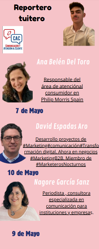 Amigos!. Mañana comienza mi semana como #reporterotuitero junto a mis compañeros <a href="/luciagalangil/">Lucía Galán</a> <a href="/elalaouimaroua/">elalaouimaroua</a> <a href="/Esteladch/">Estela</a> 
En esta semana contamos con 3 profesionales,
<a href="/AnabelenDel/">Ana Del Toro</a> <a href="/garcianagore/">Nagore García Sanz</a> y <a href="/DaveEspadas/">🟣 David Espadas 🏍</a>. Aquí dejo mi #Canva de presentación. #CyACartuja <a href="/Angie_granada1/">Angie Jimenez</a>