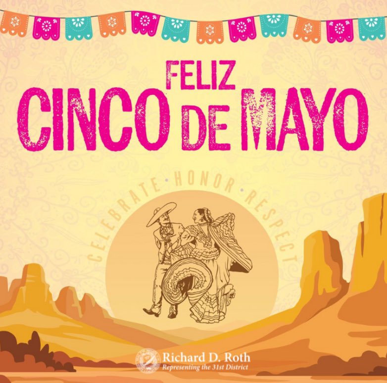 On this Cinco De Mayo, we celebrate and honor the vast contributions of our Mexican-American community to our nation, state, and region. Wishing everyone a happy and festive #CincoDeMayo
