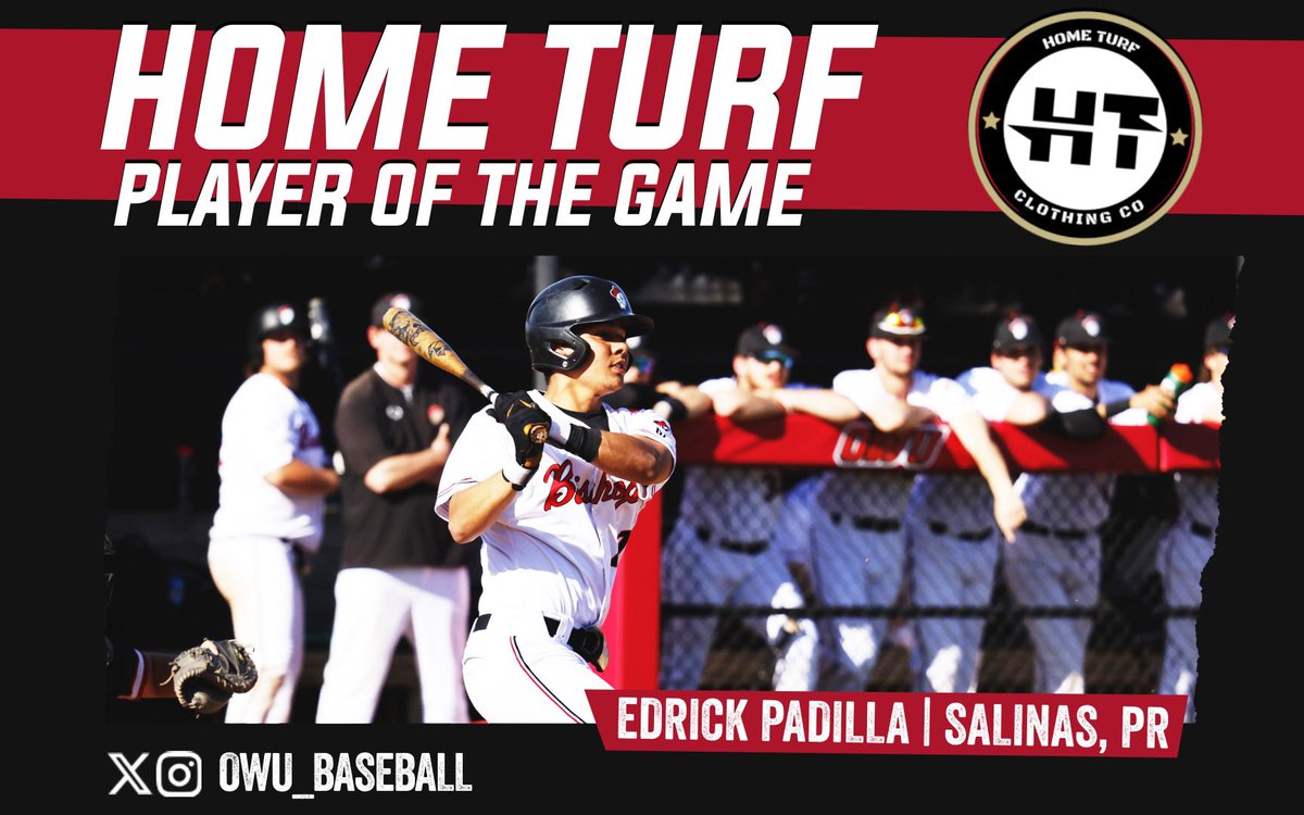 OWU_Baseball's tweet image. FINAL: OWU 11 Otterbein 8

Bishops finish the 2024 season with the most wins since 2016 #RollShops 

Home Turf Players of the Game 

SR Edrick Padilla - 2-5, Grand Slam
SR Dillon Ysseldyke - 2-5, HR, 3 RBI