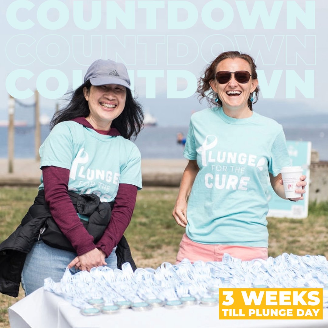 🥳 🙌 The countdown is ON! 📅 Just 3 weeks until the 2024 #PlungefortheCure to #CrushOvarianCancer! ✨🏖 Join us Sunday May 26th 2024 at Kitsilano Beach for this epic event! Register for the Plunge as an individual or team via link in bio.