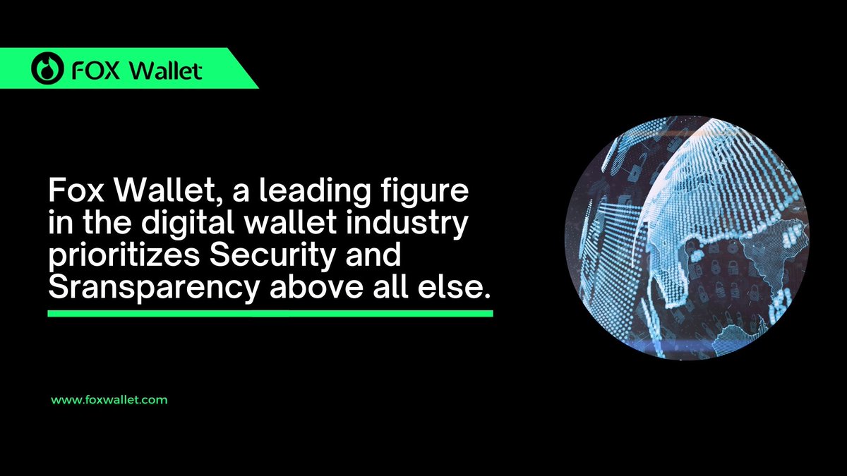 @FoxWallet takes security and transparency seriously, employing a multi-layered approach to safeguard user data and transactions. They utilize state-of-the-art encryption protocols to protect sensitive information.

#Web3 #Blockchain #Innovation #Crypto