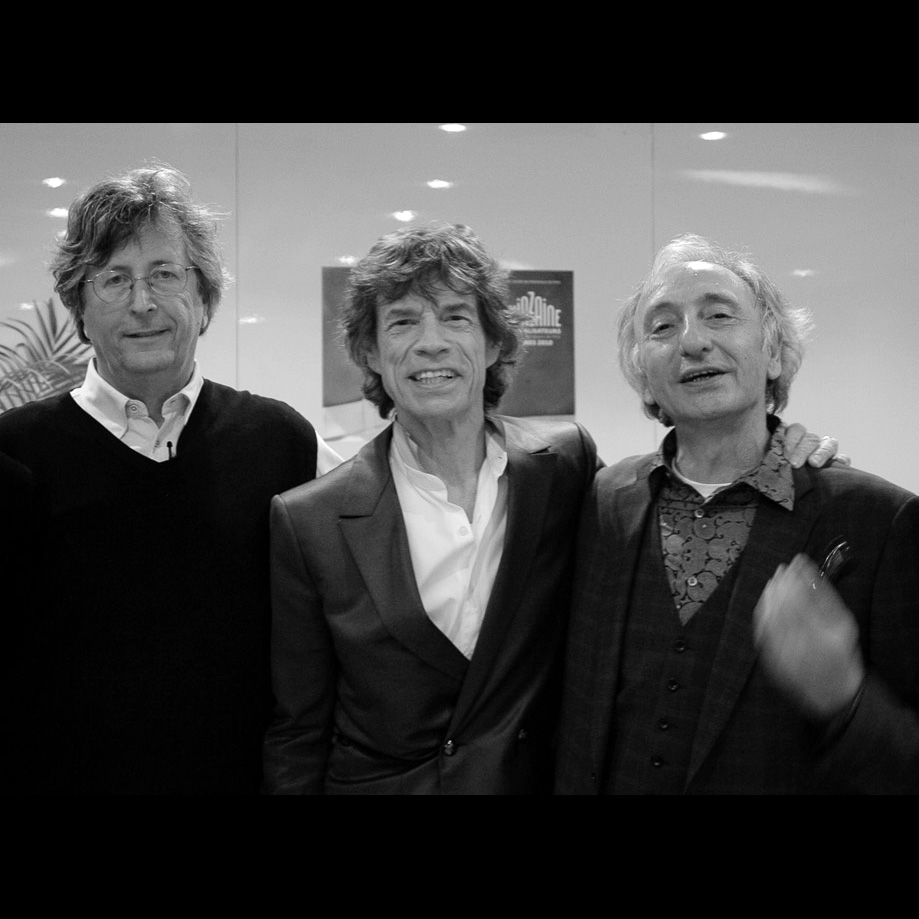 HAPPY BIRTHDAY / BONNE ANNIVERSAIRE! TO DOMINIQUE TARLE, a friend and great photographer. Here we are together with @mickjagger for the screening in Marseilles on Exile on Main Street. I have several books ONLY available at ethanrussell.com. ETHAN RUSSELL PHOTOGRAPHS
