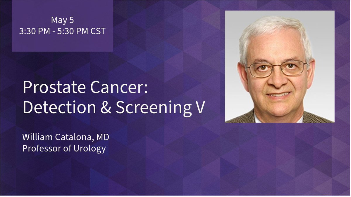 The last faculty presentation for the day is William Catalona, MD, to present on detecting and screening for #ProstateCancer. @AmerUrological #AUA24