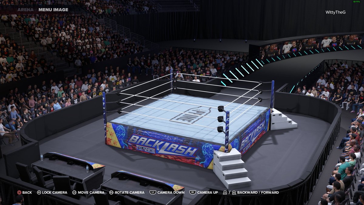 WWE Backlash '24 Arena is uploaded onto Community Creations #WWE2K24 • Hashtags are: BACKLASH2024, WITTY226, Backlash Thanks to @KPnDC for helping me out with MOST images. INCLUDES: • Curved Ramp • Backlash '24 Arena • Bypassed Electronic Billboard Image