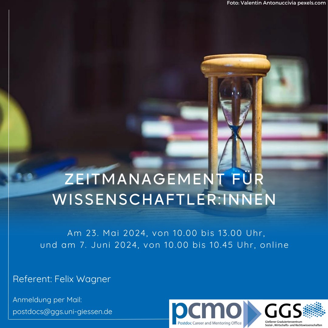 Bereit, Produktivität zu steigern? Unser Workshop bietet Zeitmanagement-Techniken für Forscher:innen. Von Aufgabenpriorisierung bis zur Pomodoro-Technik – maximiert eure Zeit und reduziert Stress. Mehr Infos:rb.gy/fsz8cm