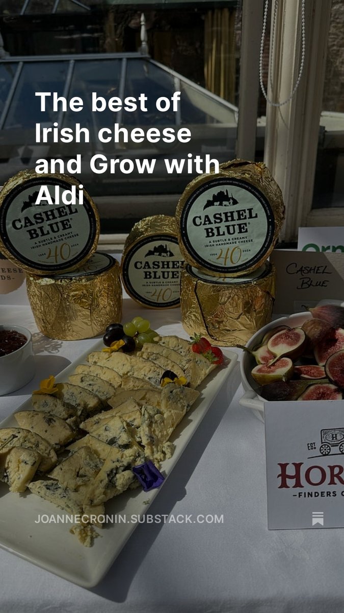My latest 'Ocras' features the Irish Cheese Awards 2024 from @caisireland and the latest Irish producers selected by @Aldi_Ireland for #GrowwithAldi which will be in store from May 23rd open.substack.com/pub/joannecron…