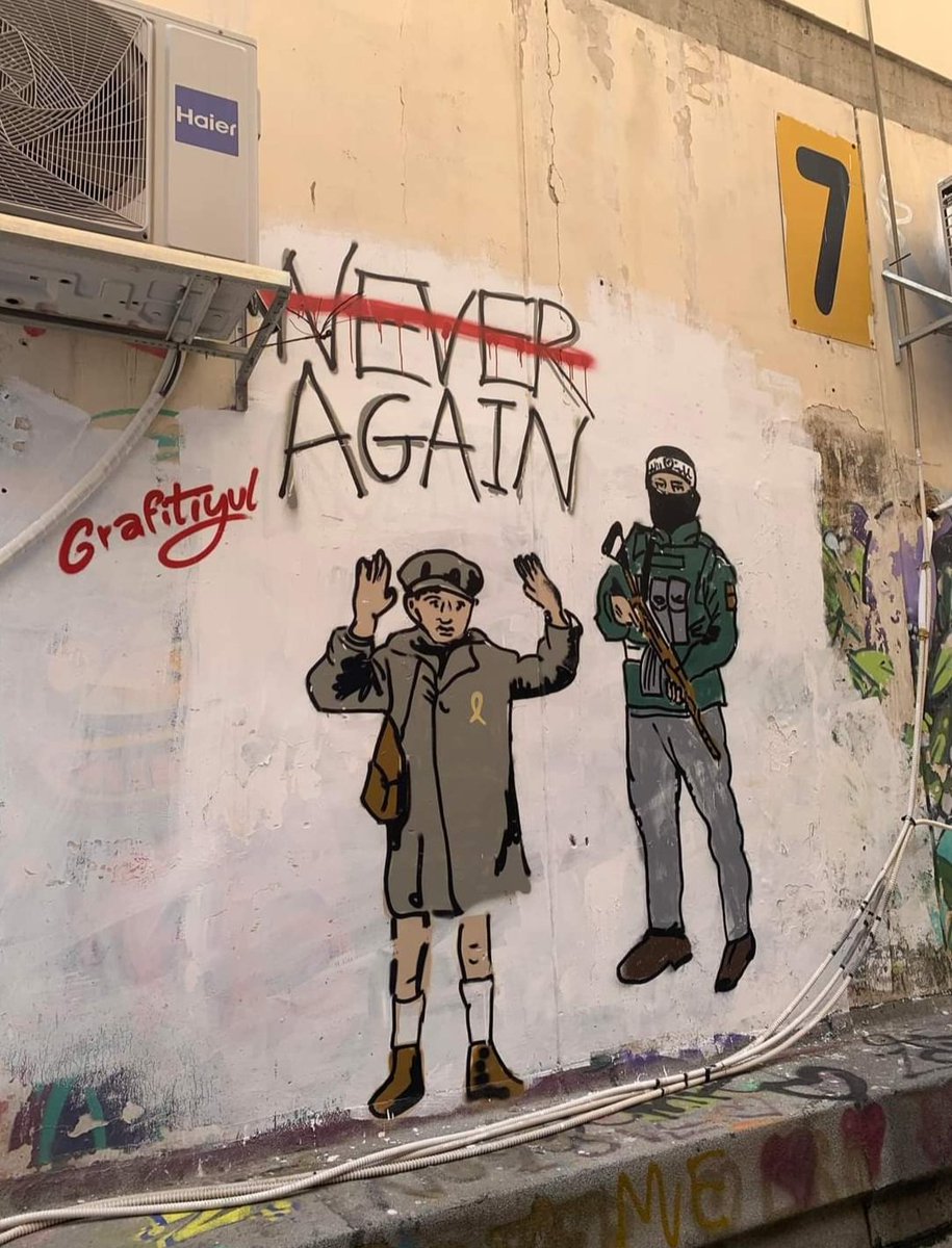 Graffiti in Israel - From #NeverAgain to Again 💔
#NeverAgainIsNow 
#HolocaustMemorialDay