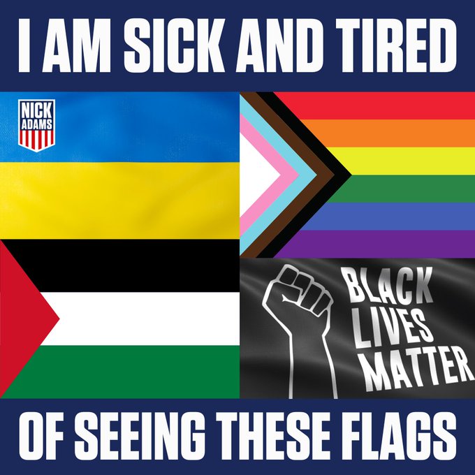 DesireeAmerica4's tweet image. Do away with all these damn flags!