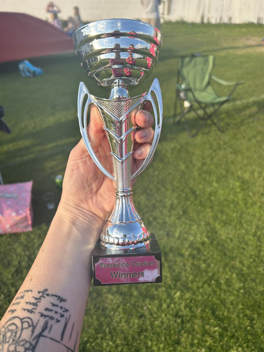 JadeNolanX's tweet photo. Prosecco Cricket Winners 2024! πππ₯ #wheelsofsteel15 https://t.co/GuTvQ15Rcp