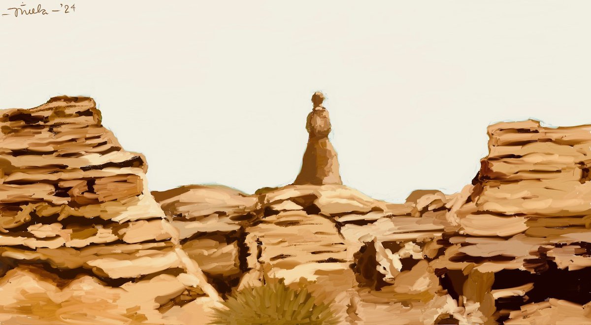 The Princess of Hope is a natural rock formation in the Hingol National Park of Lasbela in Balochistan, Pakistan. #PrincessOfHope #digitaloilpainting #selftaughtartist