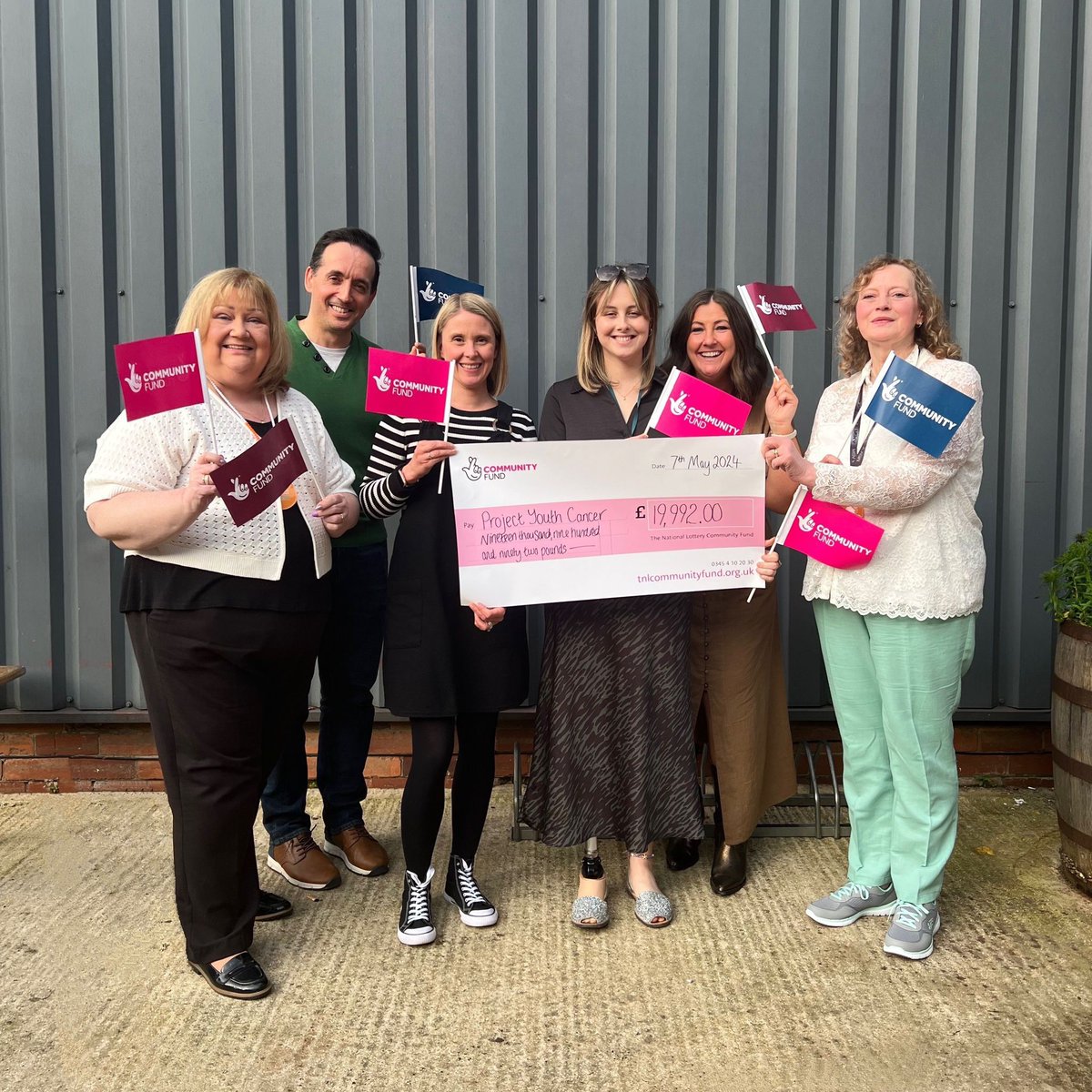 We are delighted to announce that we have received an incredible £19,992 from @TNLComFund thanks to #NationalLottery players, to support our community of young cancer patients and help them to thrive. Thank you!