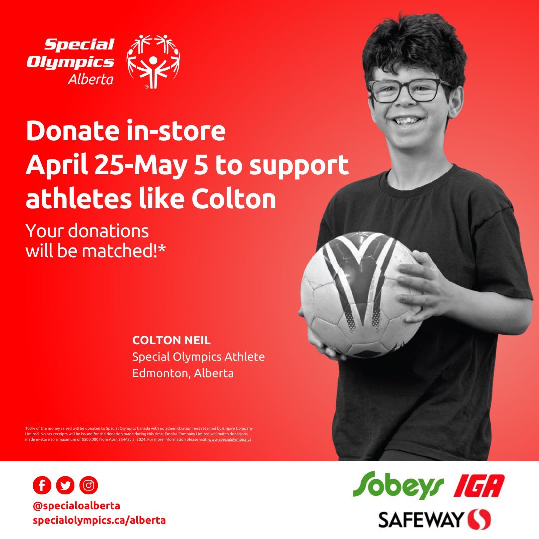 “Colton has learned the fundamental skills needed to play sports like turn taking, waiting, and his favorite, cheering on friends. These skills also prepared him for the world of elementary school.” Donate in-store this April 25-May 5, your donation will be matched!