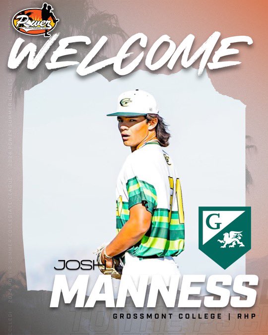 Welcome Joshua Manness, RHP/OF Grossmont College!⚜️ @josh_manness is from Chula Vista, CA🌴 PLAYERS APPLY for the 2024 PSCL season here!⬇️ psclbaseball.com/apply/