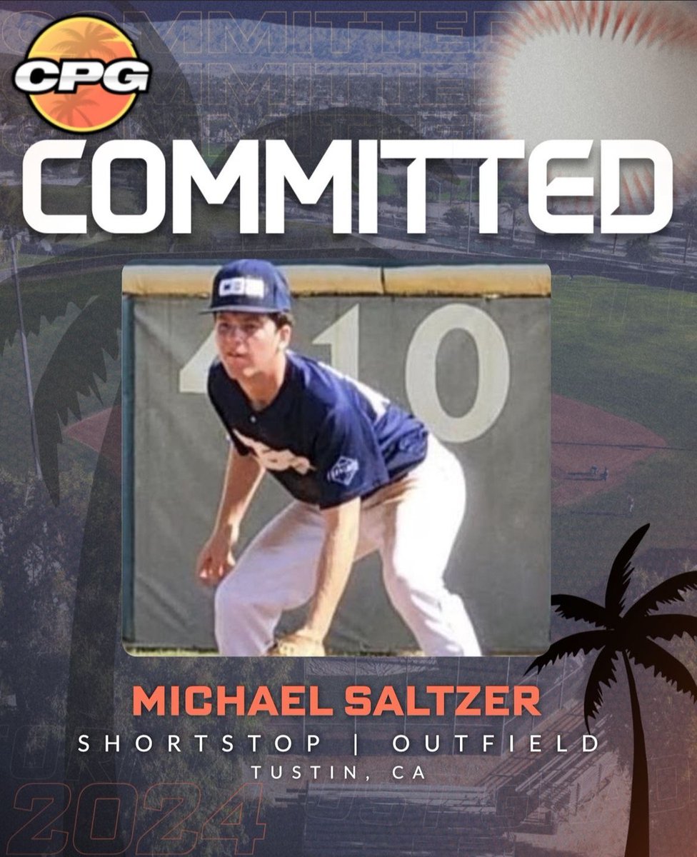 Welcome @SaltzerMichael SS/OF Tustin, CA🌴 💥UNCOMMITTED 2024’s we are finalizing our 2024/2025 roster! Learn more about playing for California Post Grad!👇👇👇 form.jotform.com/201034930601137
