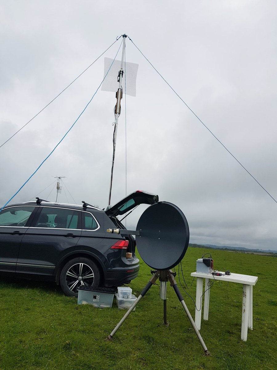 Fun day operating as M0HNA/P in the @UKGHZ 2320 and 2300 MHz low band session as well as a dip into the RSGB 10GHz Trophy contest. 445km on 2.3 GHz and 335km on 10GHz as best. #ghz_bands