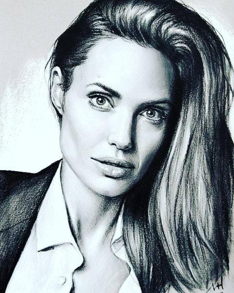 #AngelinaJolie not my #art #AngieArt