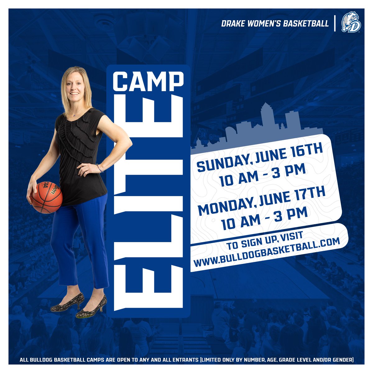 Join us for 𝐄𝐥𝐢𝐭𝐞 𝐂𝐚𝐦𝐩 this June! 🔗 to sign up: bulldogbasketball.com #BeBlue
