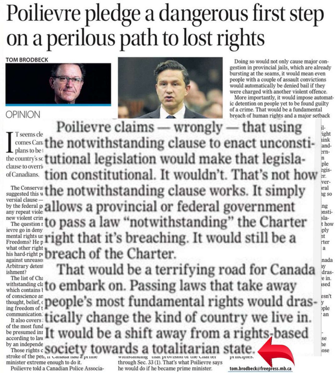 #cdnpoli
#NeverPoilievre
#PierrePoilievreisWacko
#PierrePoilievreIsMAGA
#PierreDoesntCare
#PierrePoilievreIsLyingToYou

There is not a shred of doubt that #PierrePoilievre is a real threat to democracy, very real.