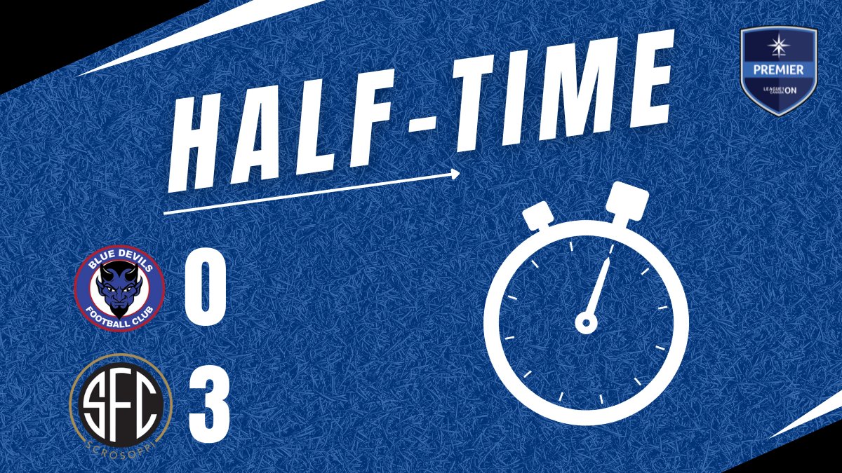 @TheBlueDevilsFC @FcScrosoppi HT: @TheBlueDevilsFC 0-3 @FcScrosoppi A dominant first half by Scrosoppi, led by 2 goals from the previous Blue Devil #18 Khody Ellis! To keep up with live updates, check out our new app! 📲 #L1ONLive