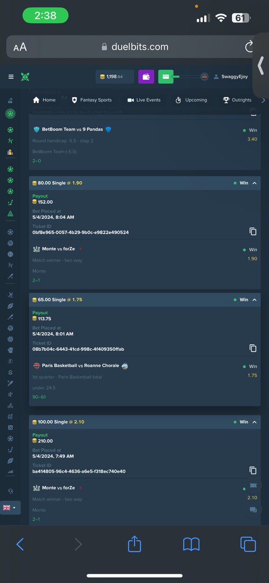 Picks as of Today And Yesterday Up almost 2k in a week ✅✅. Thanks <a href="/MiamiHeretics/">Miami Heretics</a>