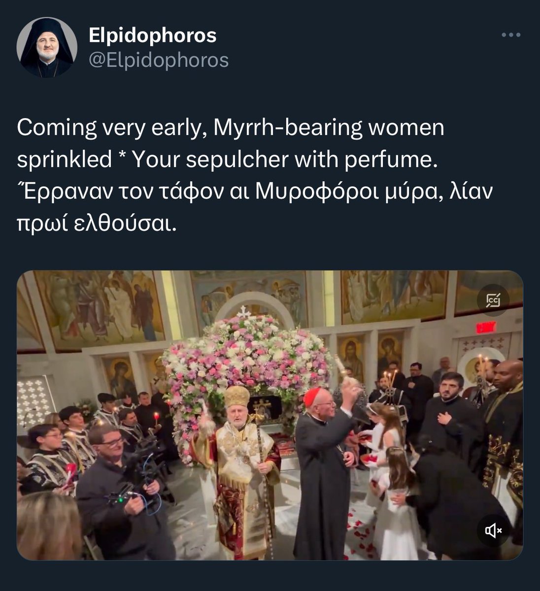 Holy Week was a bit more interesting in the Greek Orthodox world this year.