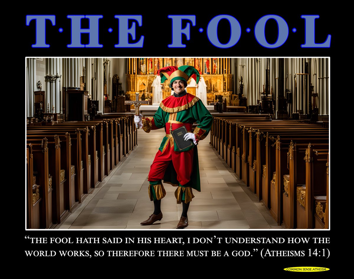 THE FOOL!
#atheist #Atheism #ThinkBigger #think #God #Believe