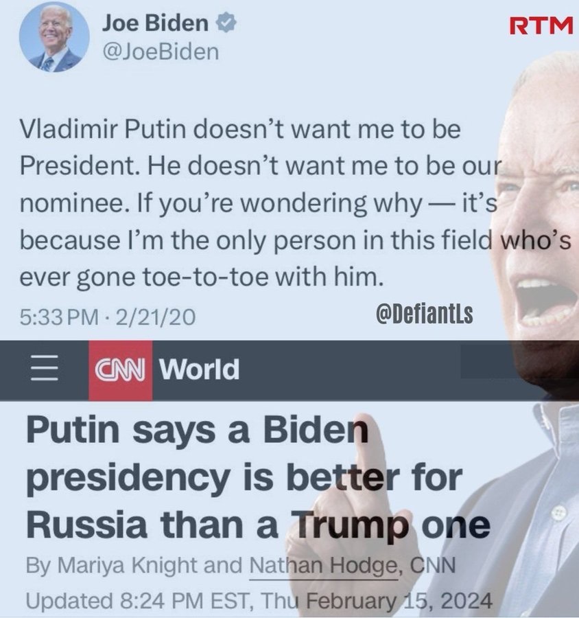 The reason Putin would want you as President Joe is because you are a spineless coward and you make Americans look like fools.