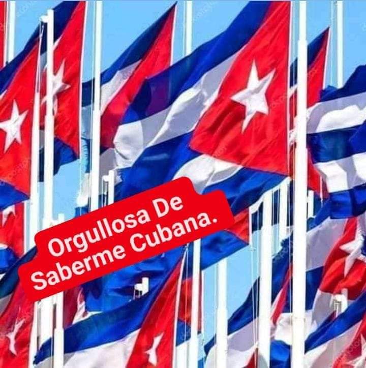 Mi bandera cubana, la bandera más bella que existe.... Si deshecha en menudos pedazos llega a ser mi bandera algún día... ¡nuestros muertos alzando los brazos La sabrán defender todavía! @GladysArtemisa @MariaCe66626176 @RicardoArtemisa @DrRobertoMOjeda @dia