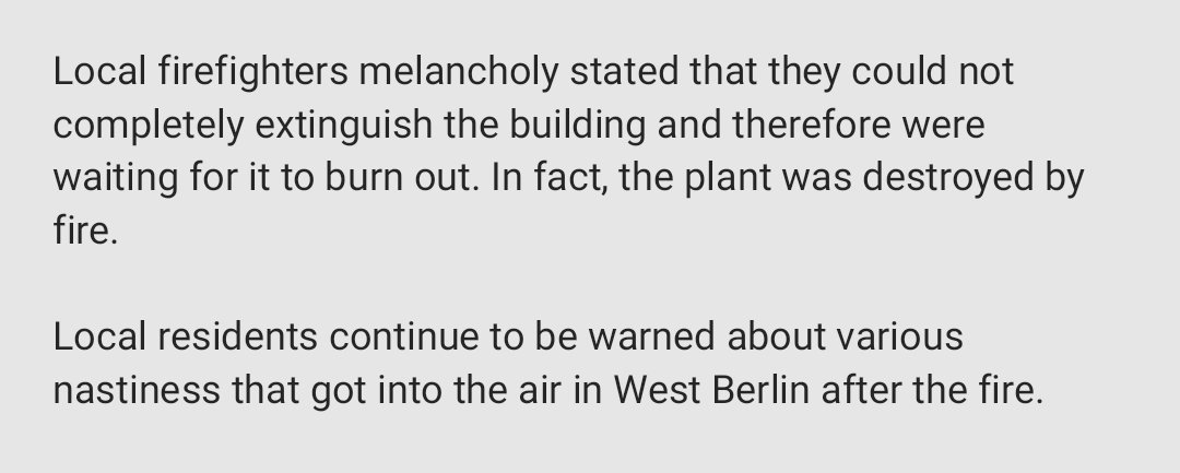 🇩🇪 The Berlin plant of the Diehl company, which produced components for the Iris-T air defense system, almost completely burned down; the remains are burning out and cannot yet be extinguished.
