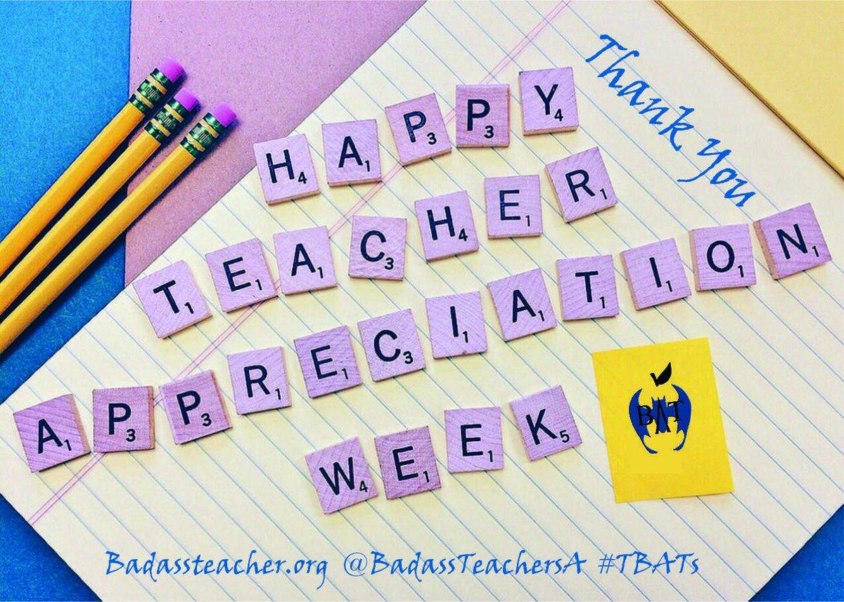 To all our wonderful educators out there! Thank you for all you do. #TeacherAppreciationWeek2024
#SupportPublicSchools #TBATs