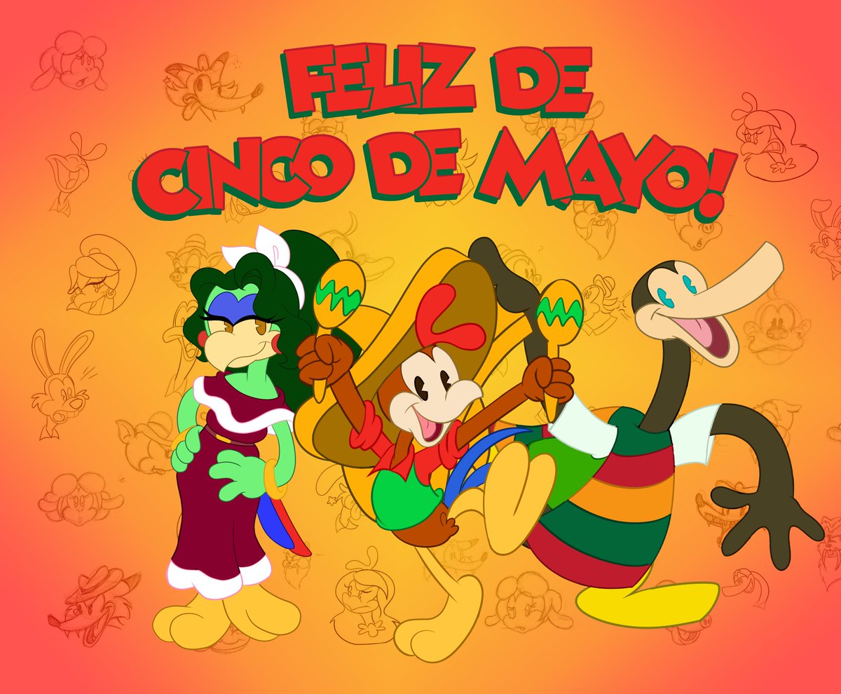Happy Cinco de Mayo, mis amigos!!  Hope ya have a fun and safe weekend celebrating!
#chuckychicken #indieanimation #mexico #CincoDeMayo