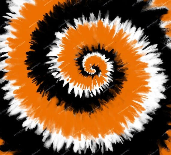 💧Black + Orange + White Tie-Dye Digital Paper -  Halloween Tiedye Background Pattern PNG - Digital Download Files by drypdesigns💧ift.tt/AUENX97 #drypdesigns #digitaldownload #digitalart #graphicdesign #PNG