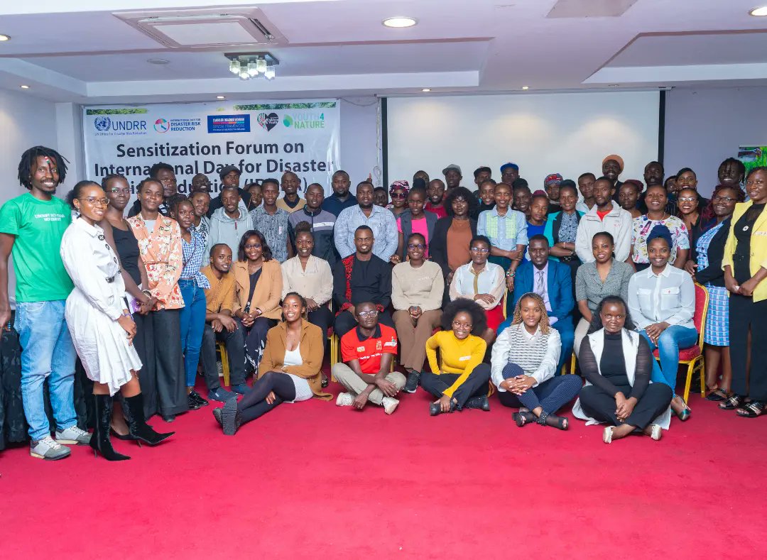 Highlight of the Week 🚨 Our youths attended an International Day of Disaster Risk Reduction (IDDRR) sensitization forum. The forum raised awareness on how we can actively reduce risks and vulnerabilities associated with disasters that affect us all. #ClimateCrisis