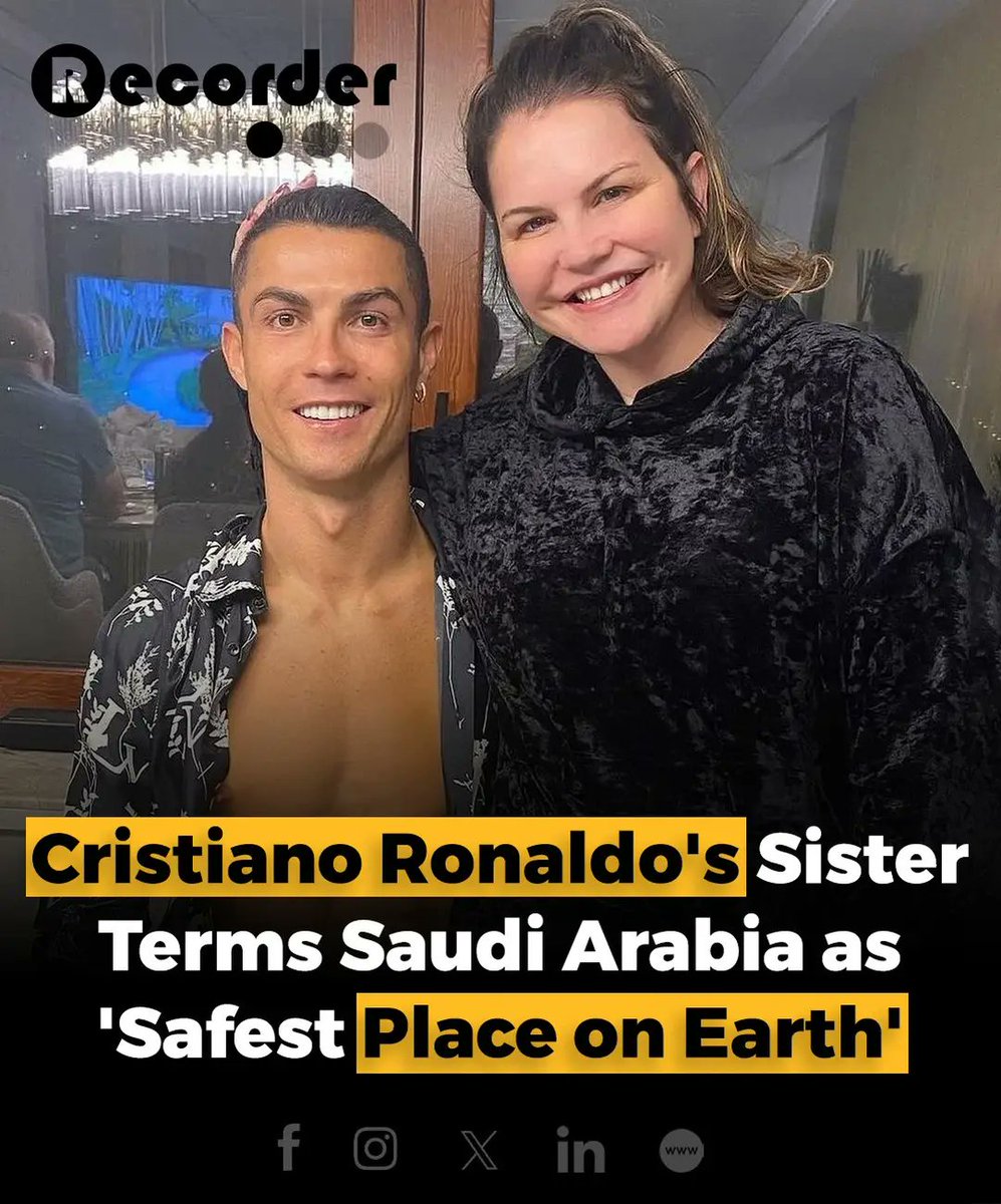 Oh yes, Christiano Ronaldo's sister, an expert on human rights and geopolitics.