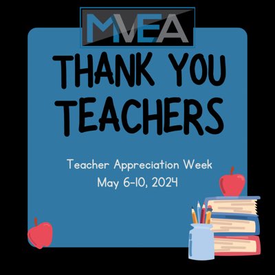 #NewProfilePic Don’t forget to thank a teacher, especially this next week!! #weareMVEA Do you know an amazing teacher or a favorite teacher quote? Send them in lizbethmvea@gmail.com