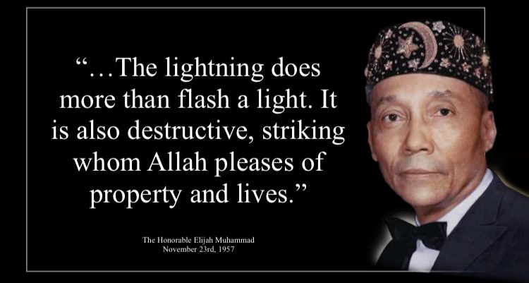 “...The lightning does more than flash a light. It is also destructive, striking whom Allah pleases of property and lives.”—-
@GodDMuhammad #NOISundays
