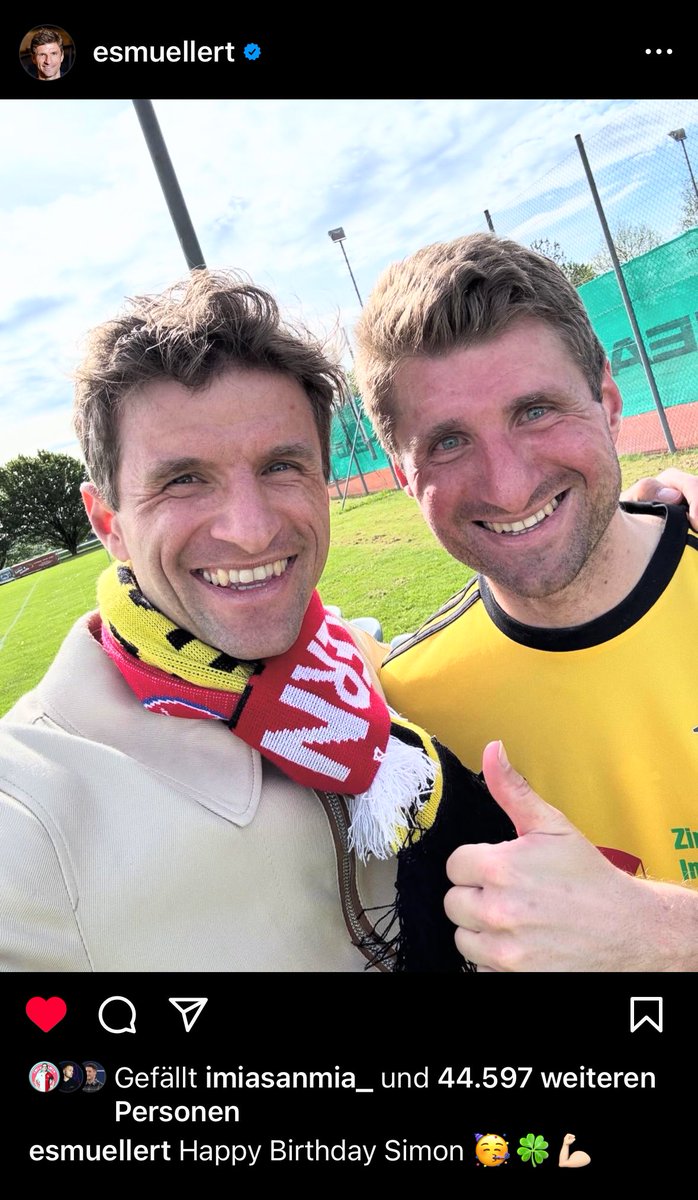 Thomas Müller‘s Bruder sieht sich gefühlt noch ähnlicher als Thomas Müller selbst.😭