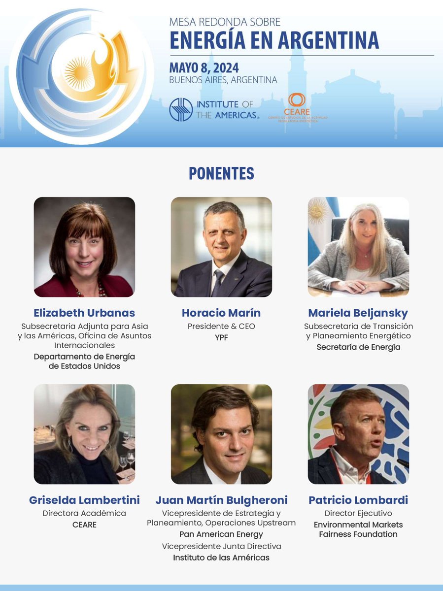 Energia en Argentina. 
Comparto evento del miércoles 8 de Mayo en CABA donde hablaremos sobre los Mercados de Carbono. 
iamericas.org/argentina-ener…