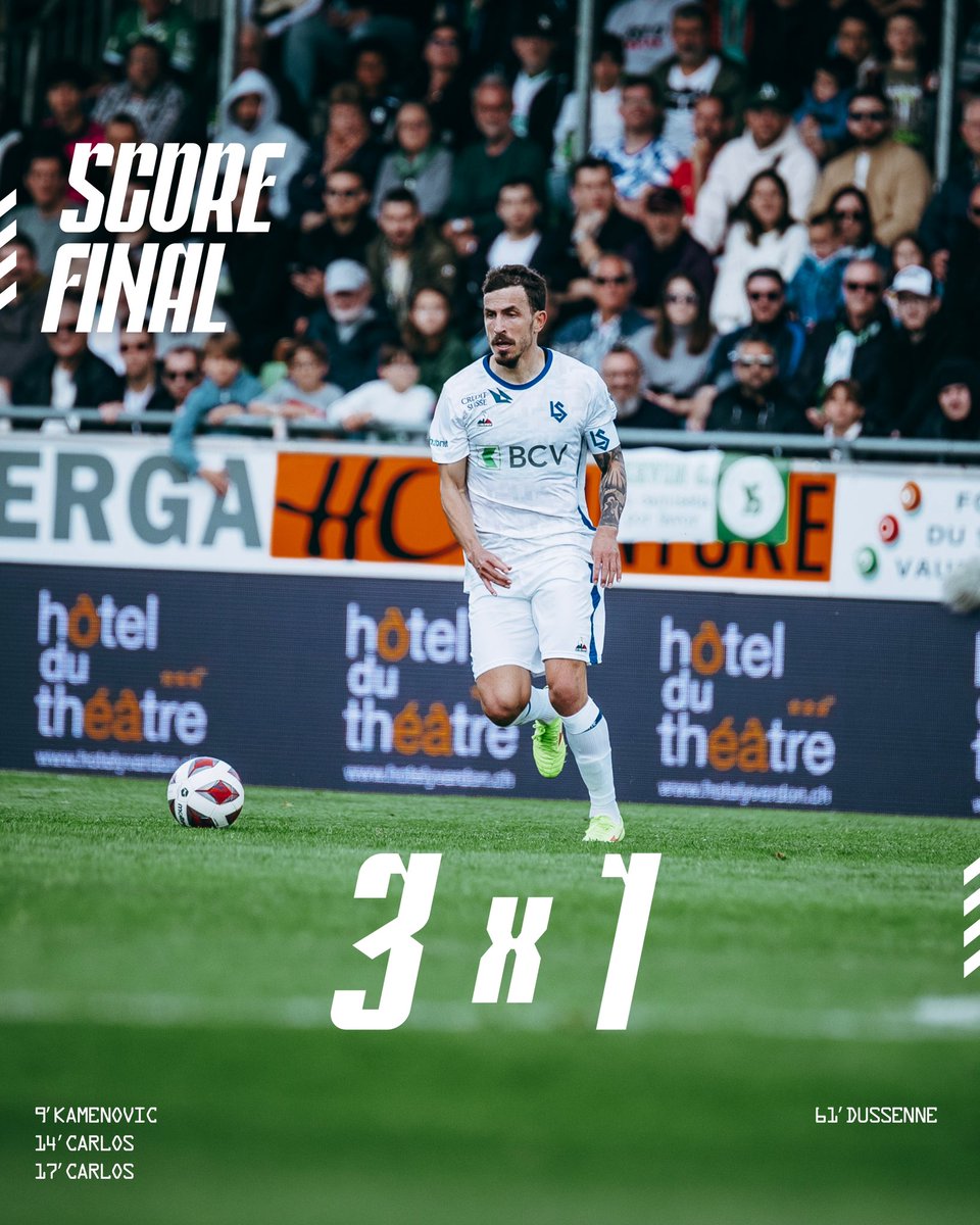 lausanne_sport's tweet photo. Dรฉfaite du FC Lausanne-Sport ๐
๐ Rendez-vous ce vendredi 10 mai au Stade de la Tuiliรจre pour la rรฉception du FC Bรขle.
#AllezLausanne #YSLS https://t.co/DCbkQiAxIq