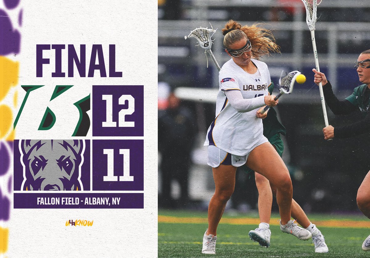 FINAL Tough Finish for the Great Danes, despite a hard fought battle UAlbany falls to Binghamton. #AEWLAX