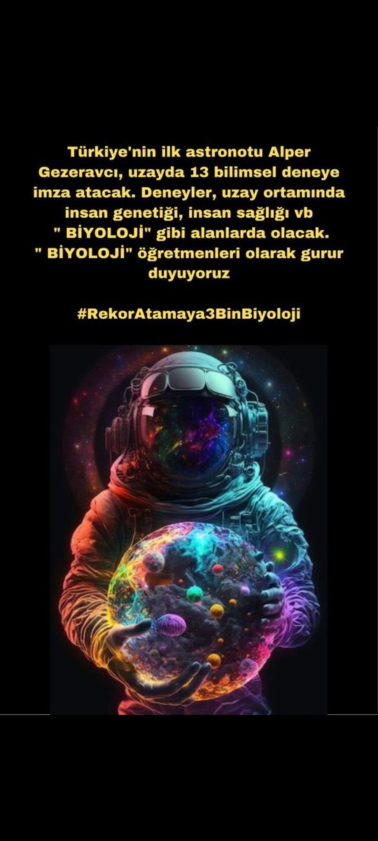<a href="/Yusuf__Tekin/">Yusuf Tekin</a> Değerli bakanımız biyoloji öğretmenleri aldığı düşük kontenjanlarla itibarını kaybetti.Bize kaybettiğimiz itibari geri getirir mısınız? Müsteşarlık döneminde olduğu gibi..size güveniyoruz 
<a href="/Yusuf__Tekin/">Yusuf Tekin</a>
@eduvationist
<a href="/cftcblnt/">Bülent ÇİFTCİ</a>
#BilimİçinBiyolojiye3Bin