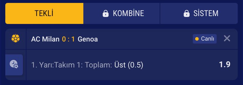 🚨 #CanlıBahis

Milan x Genoa

İY Takım 1: 0,5 Üst

Betsnew ID: 10146245