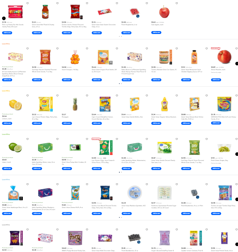 erudenedure's tweet photo. One year, for Pride, Wal-Mart had a Pride Section... But it was just unrelated items slapped into color categories. 🙄😂 https://t.co/Pno7HAji4x