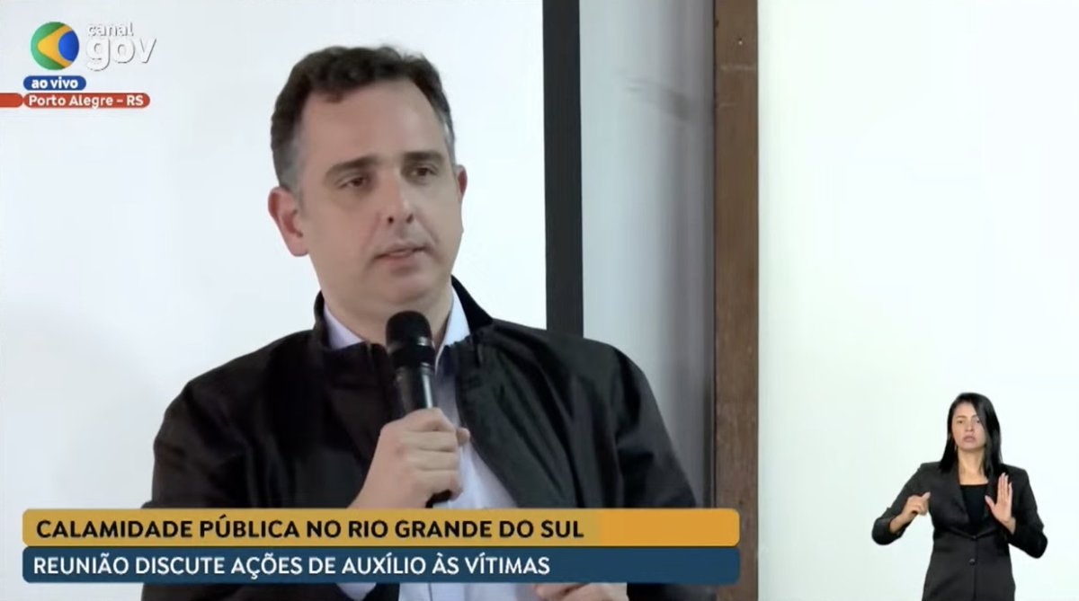 O presidente do Senado Rodrigo Pacheco diz que o desastre do RS é uma 'tragédia nacional': 'aqueles que assistem pela televisão e recebem o noticiário podem ter a crença de que a situação é muito pior do que parece'. #SOSRS